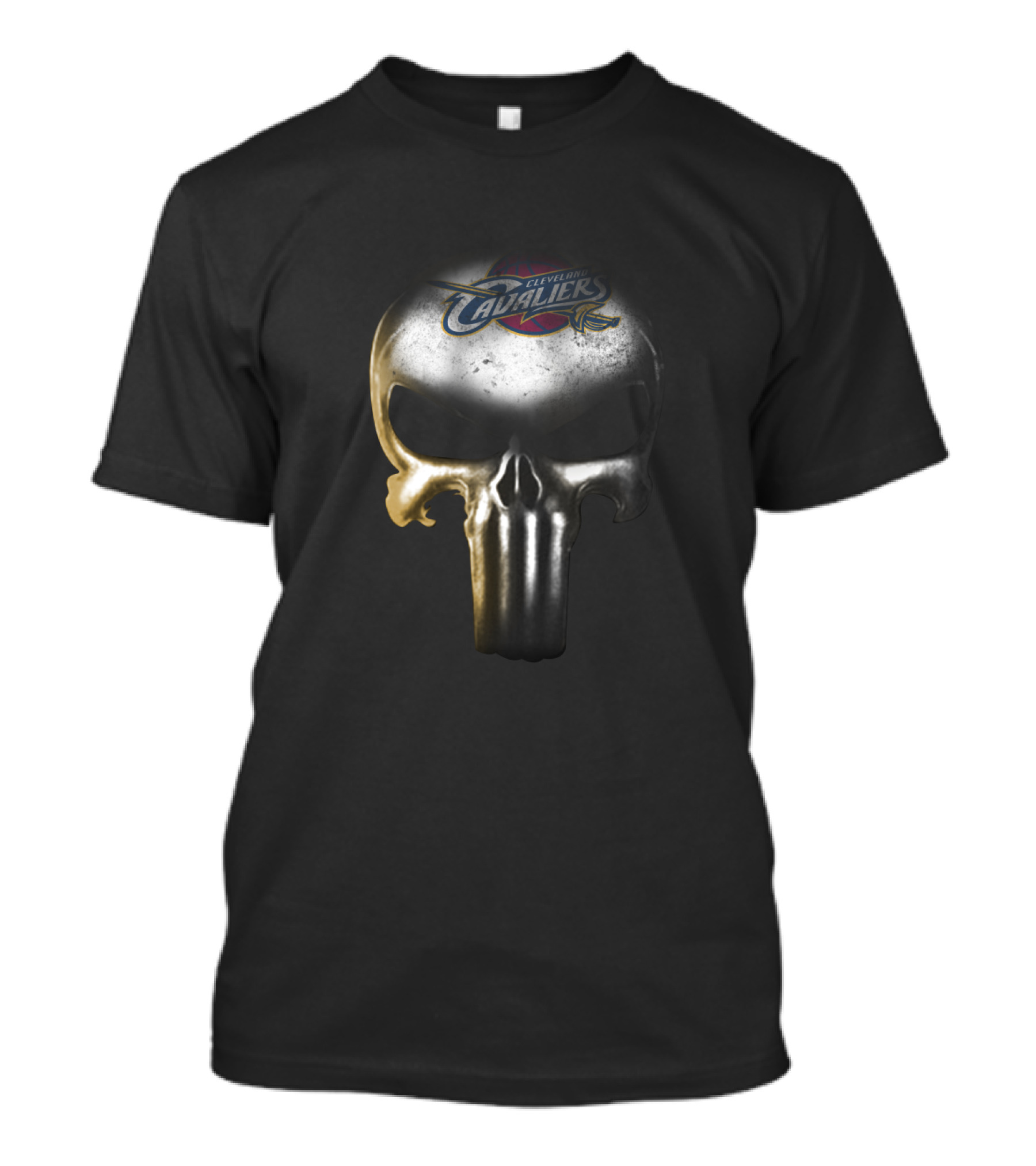Cleveland Cavaliers Fans Punisher Skull T-Shirt