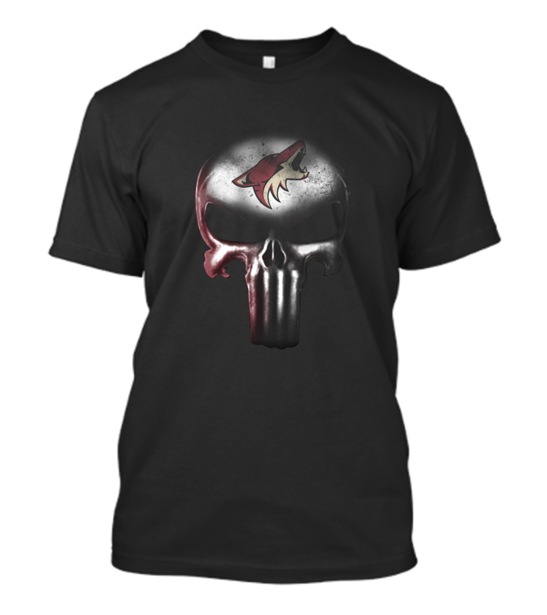 Arizona Coyotes Punisher Skull Fan T-Shirt