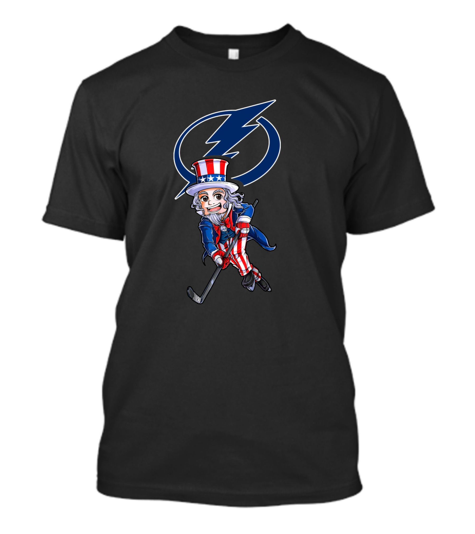 Tampa Bay Lightning Uncle Sam Hockey 4Th Of July T-Shirt