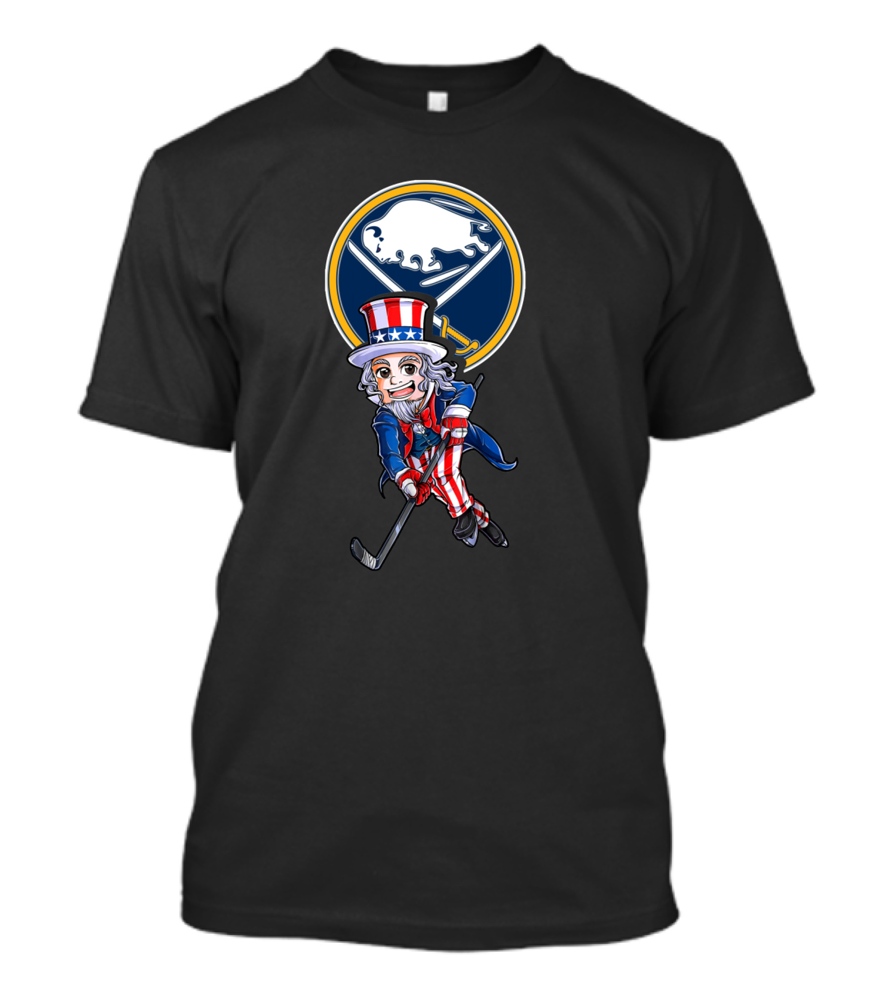 Uncle Sam Buffalo Sabres Hockey 4Th Of July T-Shirt