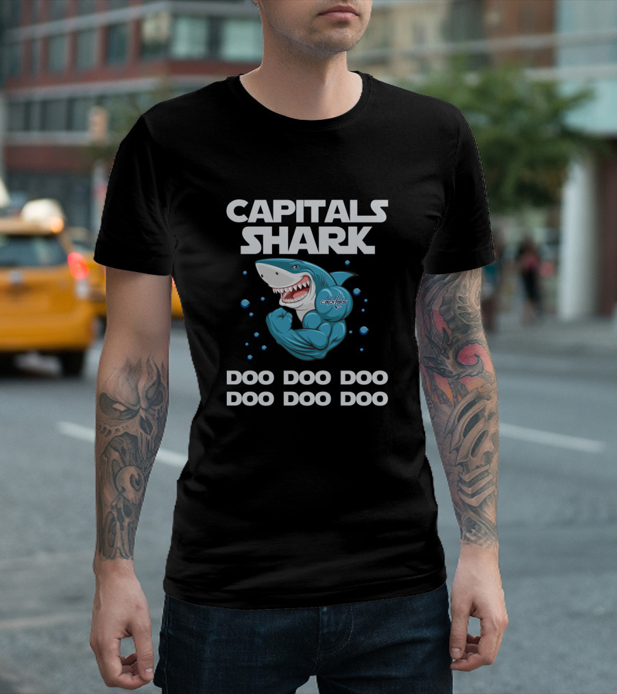 Capitals Shark Washington Doo Doo Doo Hockey Team Fan T-Shirt