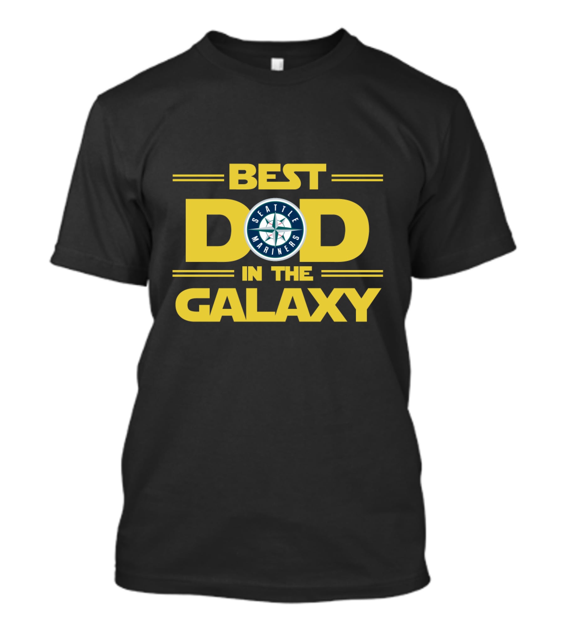 Best Dad In The Galaxy Seattle Mariners Fan Favorite T-Shirt
