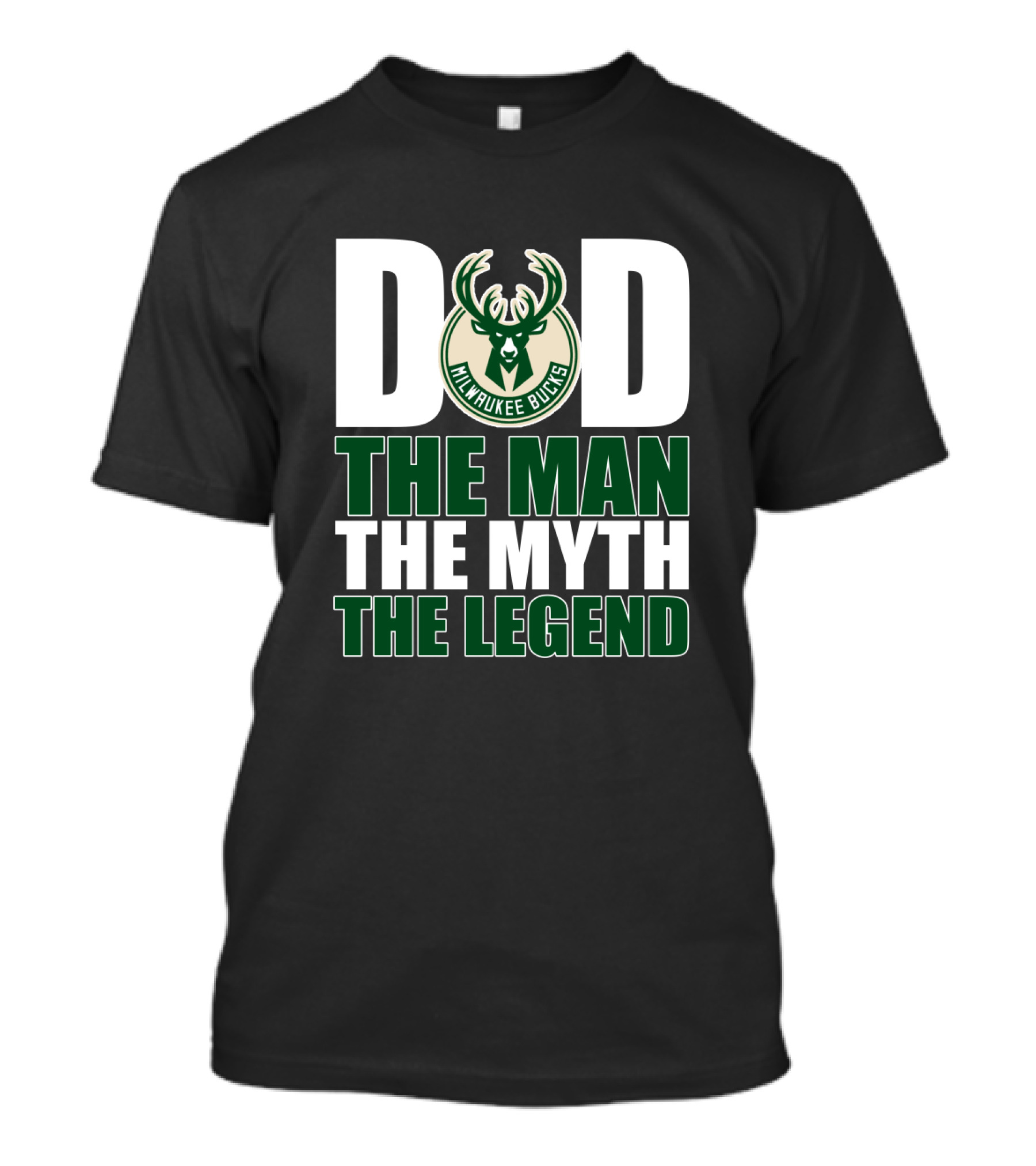 Milwaukee Bucks Dad The Man The Myth The Legend T-Shirt