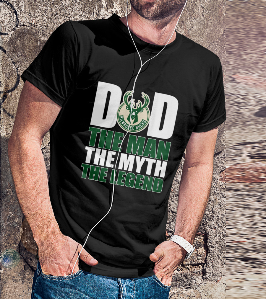 Milwaukee Bucks Dad The Man The Myth The Legend T-Shirt