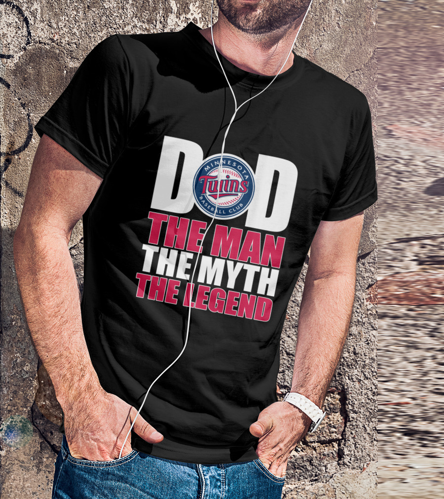 Minnesota Twins Dad Baseball Club The Man The Myth The Legend T-Shirt