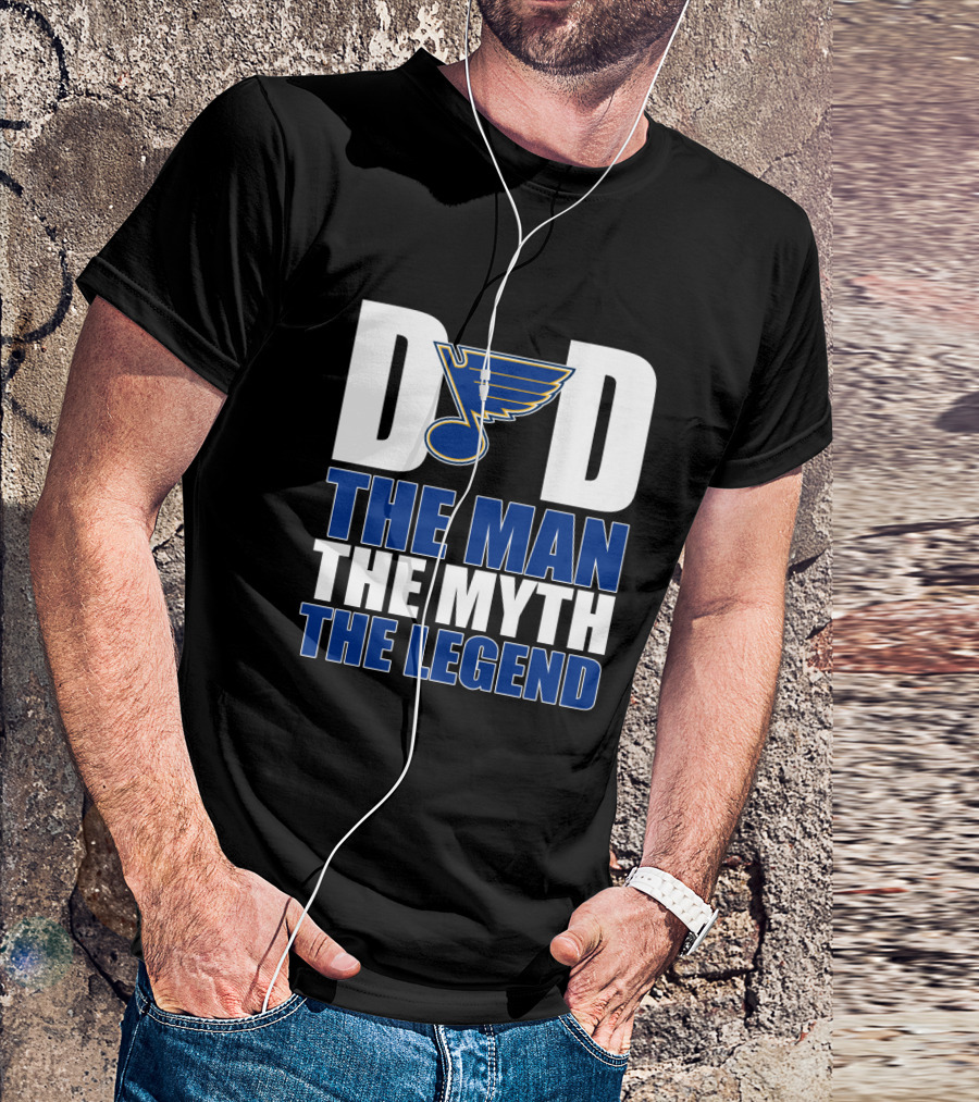 St. Louis Blues Dad The Man The Myth The Legend T-Shirt