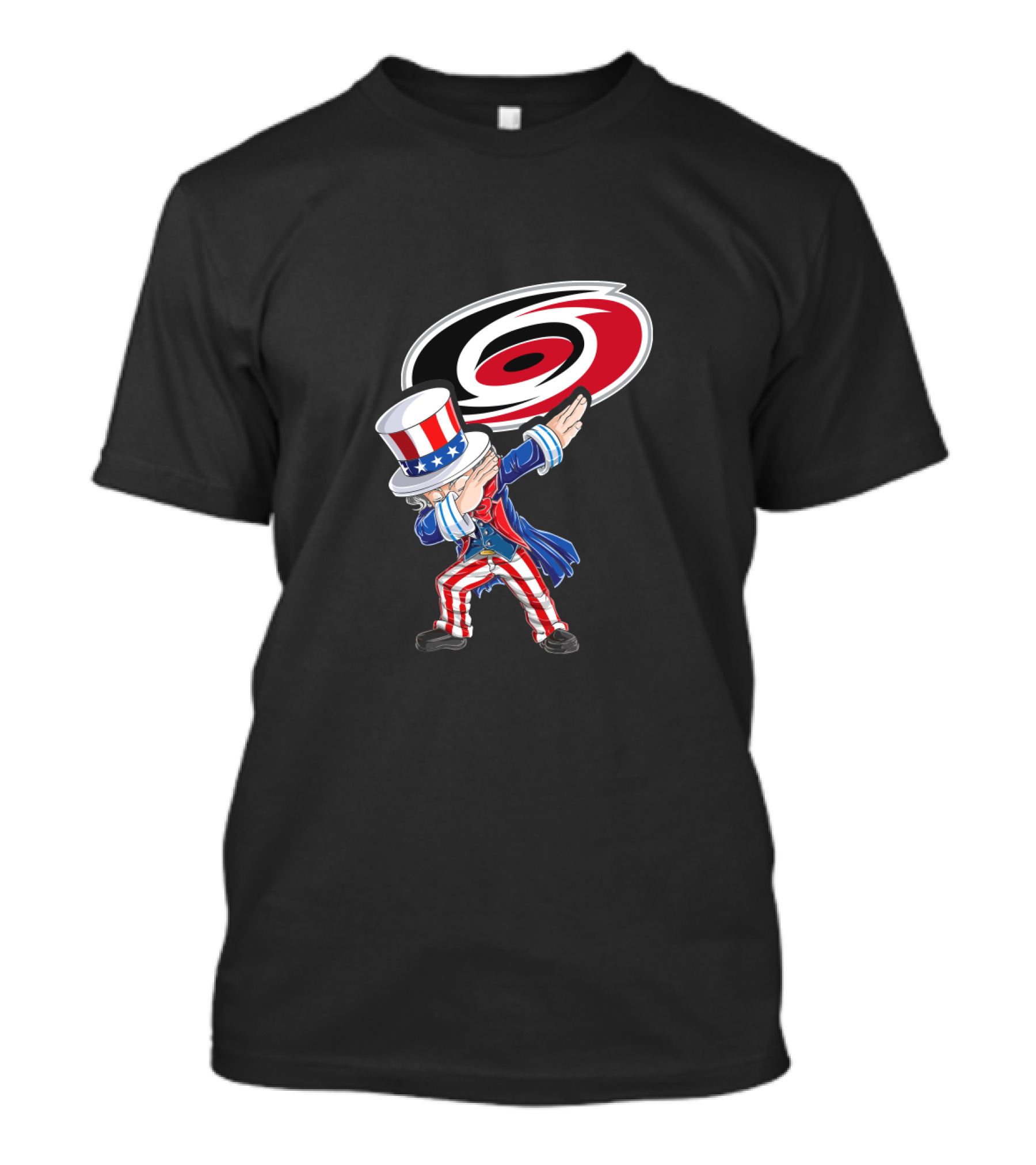 Uncle Sam Dabbing Carolina Hurricanes July 4Th Celebration T-Shirt