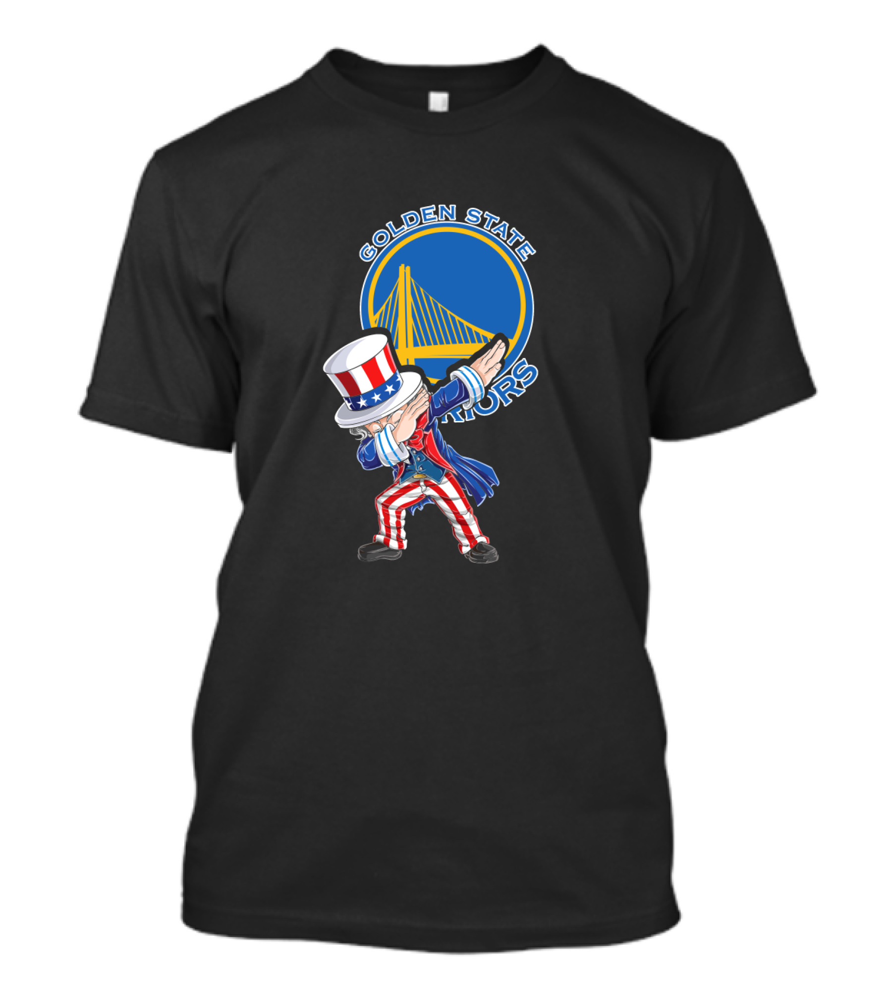 Uncle Sam Dabbing Golden State Warriors 4th July T-Shirt