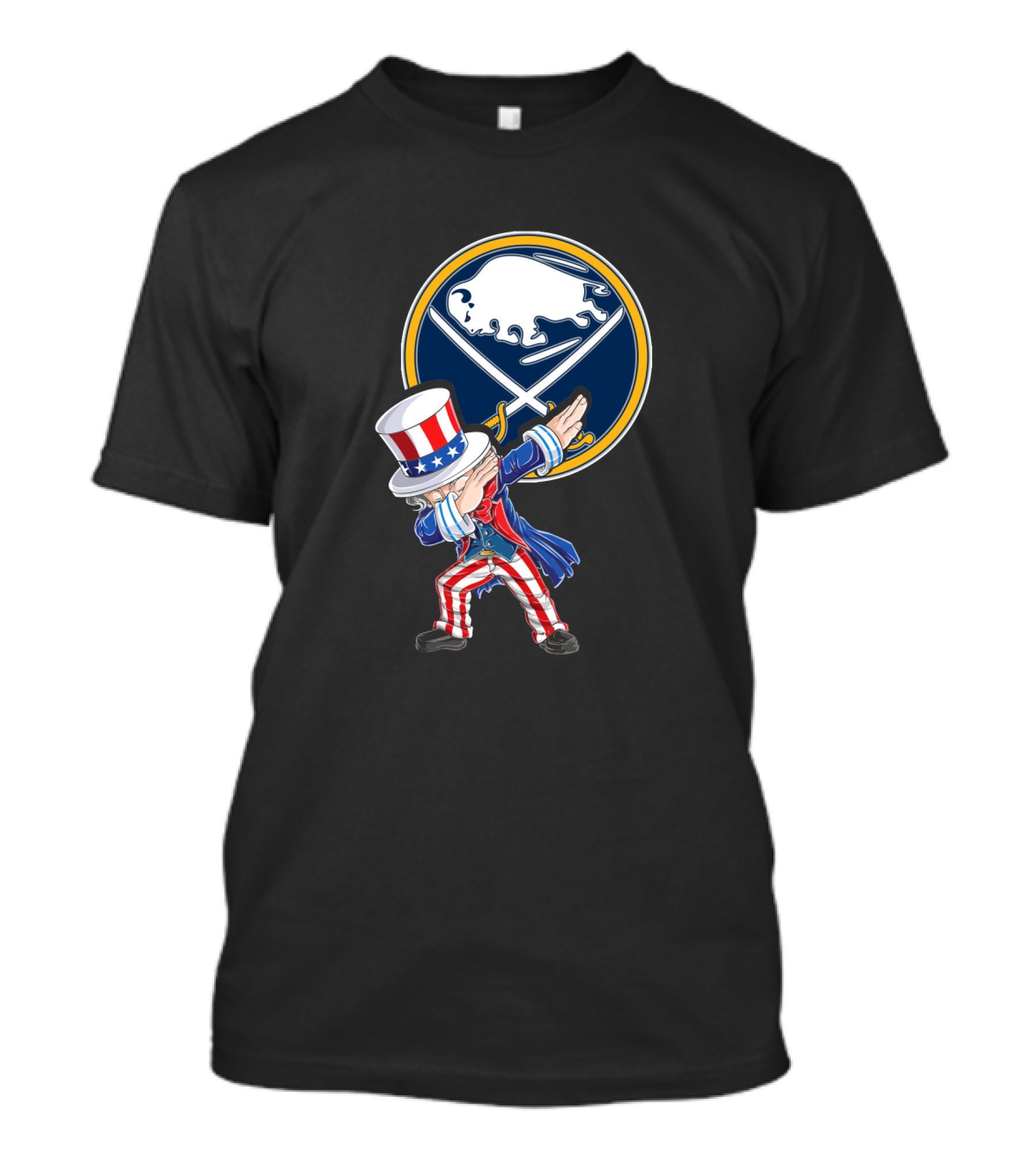 Uncle Sam Dabbing Buffalo Sabres Fans 4th July T-Shirt