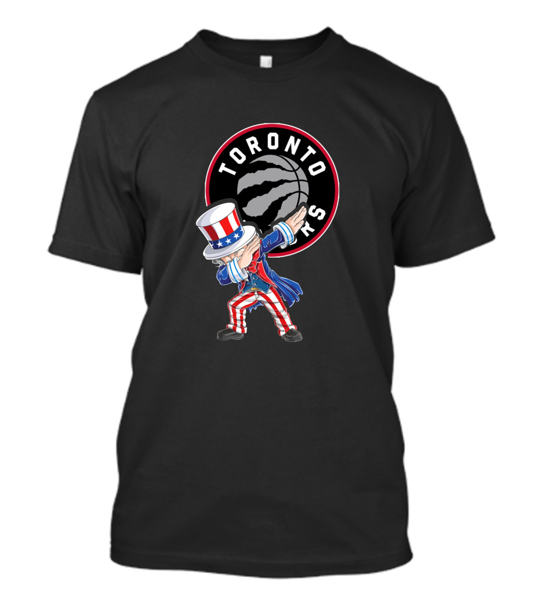 Uncle Sam Dabbing Toronto Raptors July 4th T-Shirt