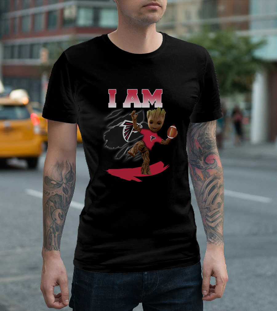 I Am Atlanta Falcons Groot Football Fan T-Shirt