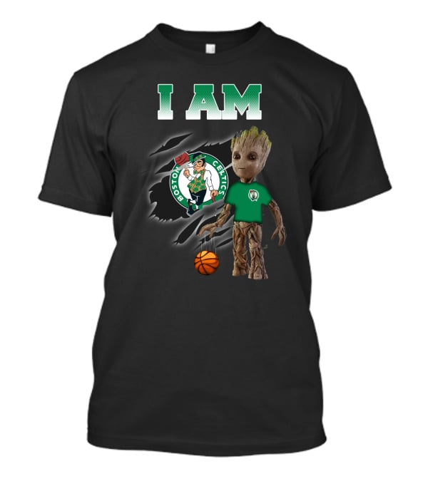 I Am Boston Celtics Groot Basketball Fan T-Shirt