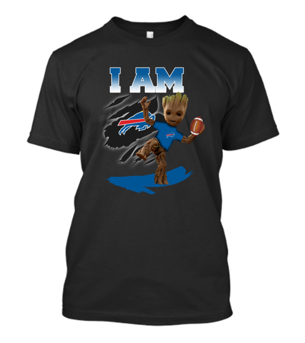 I Am Buffalo Bills Groot Football Fan T-Shirt