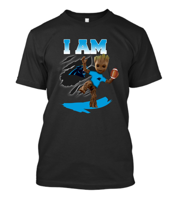 I Am Carolina Panthers Groot Football Fan T-Shirt