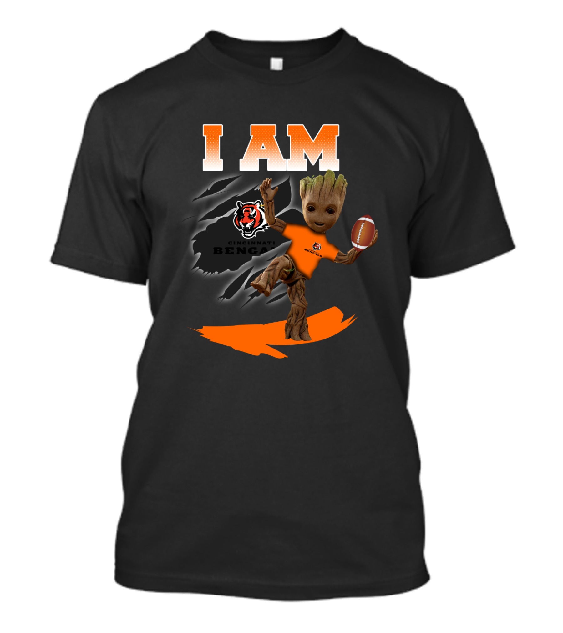 I Am Cincinnati Bengals Groot Football Fans T-Shirt
