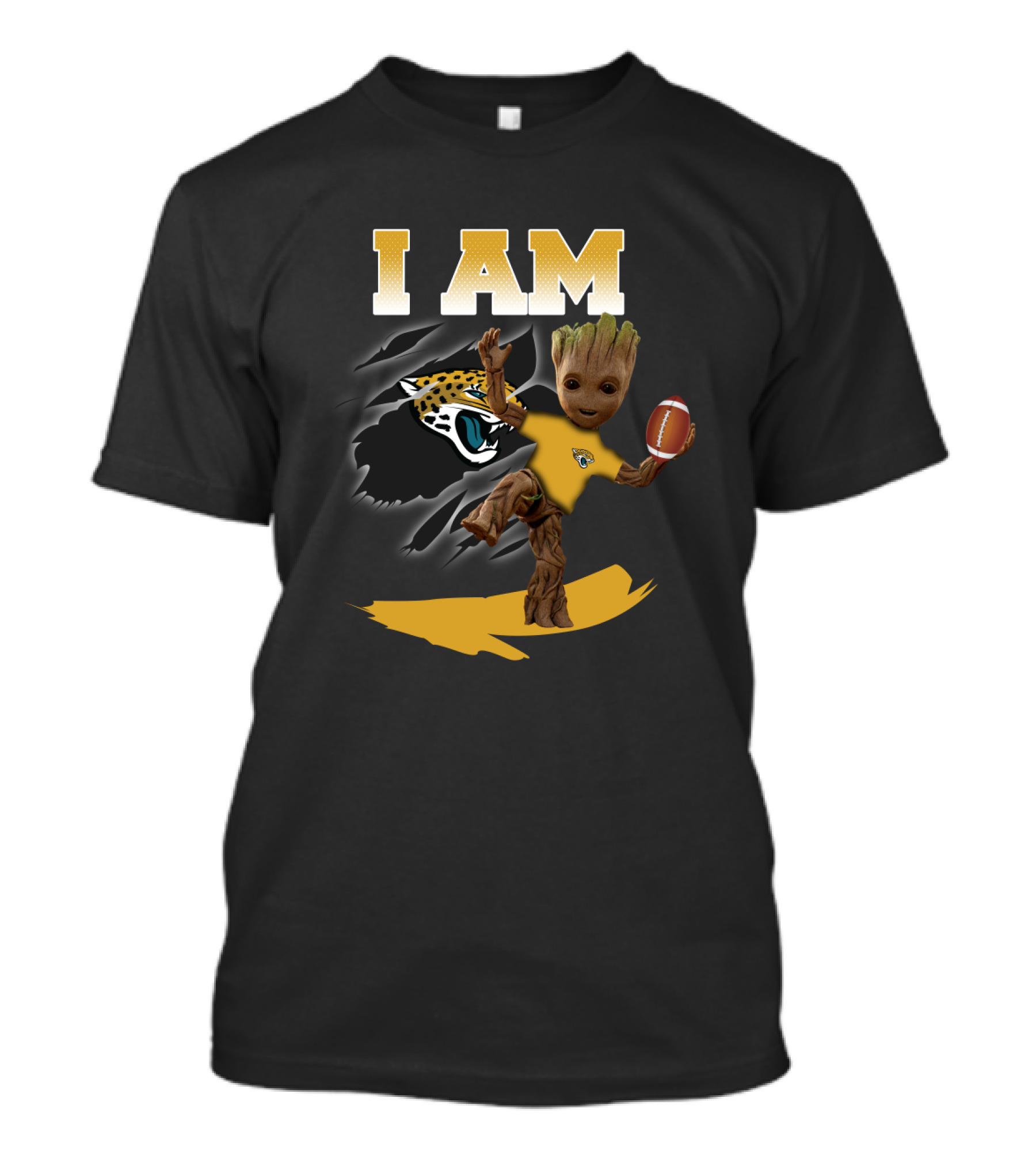 I Am Jacksonville Jaguars Groot Football Fan T-Shirt