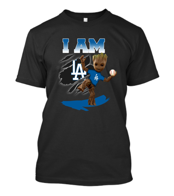 I Am Los Angeles Dodgers Groot Baseball Fan T-Shirt