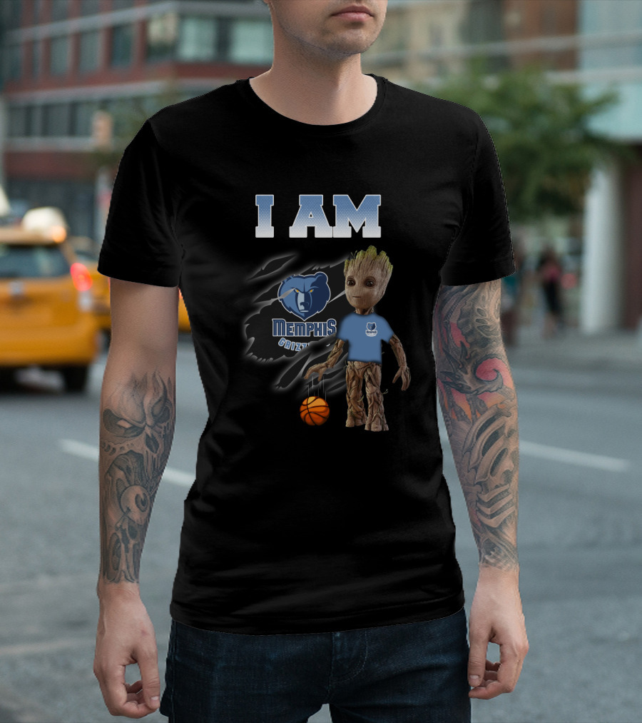 I Am Memphis Grizzlies Groot Basketball Fans T-Shirt