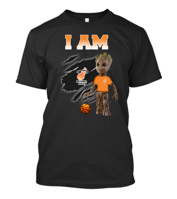 I Am Miami Heat Groot Basketball Fan T-Shirt