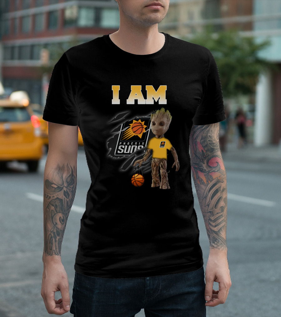 I Am Phoenix Suns Groot Basketball Fan T-Shirt