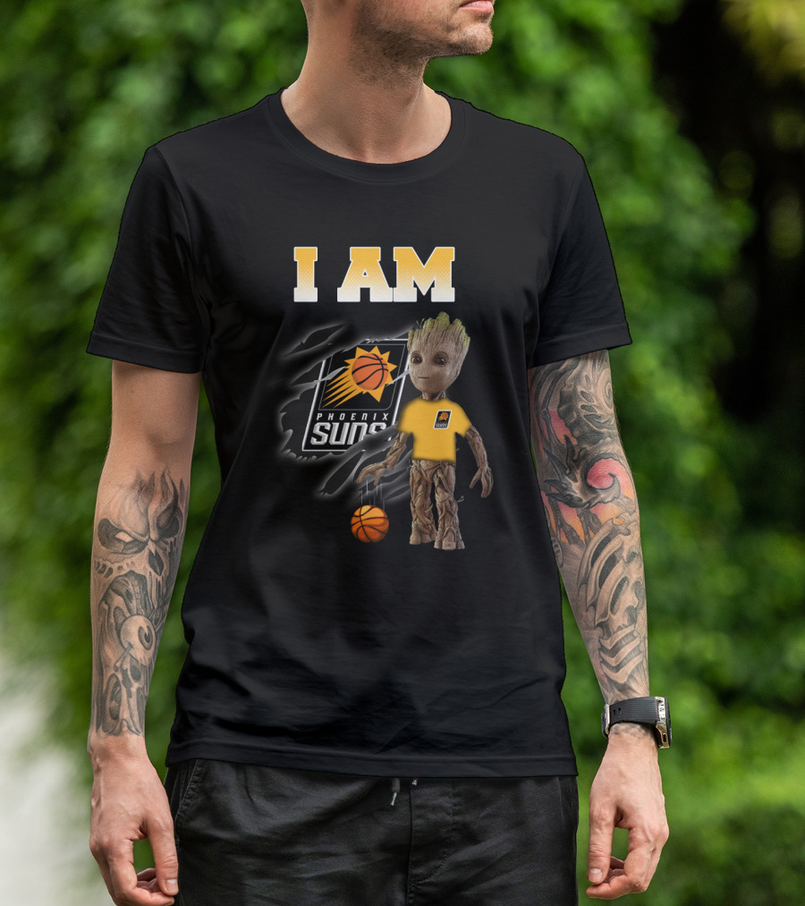 I Am Phoenix Suns Groot Basketball Fan T-Shirt