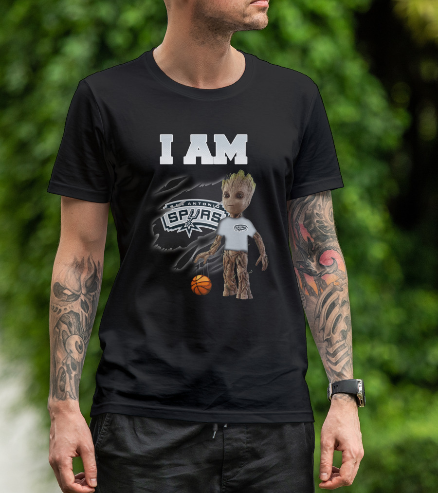 I Am San Antonio Spurs Groot Basketball Fan T-Shirt
