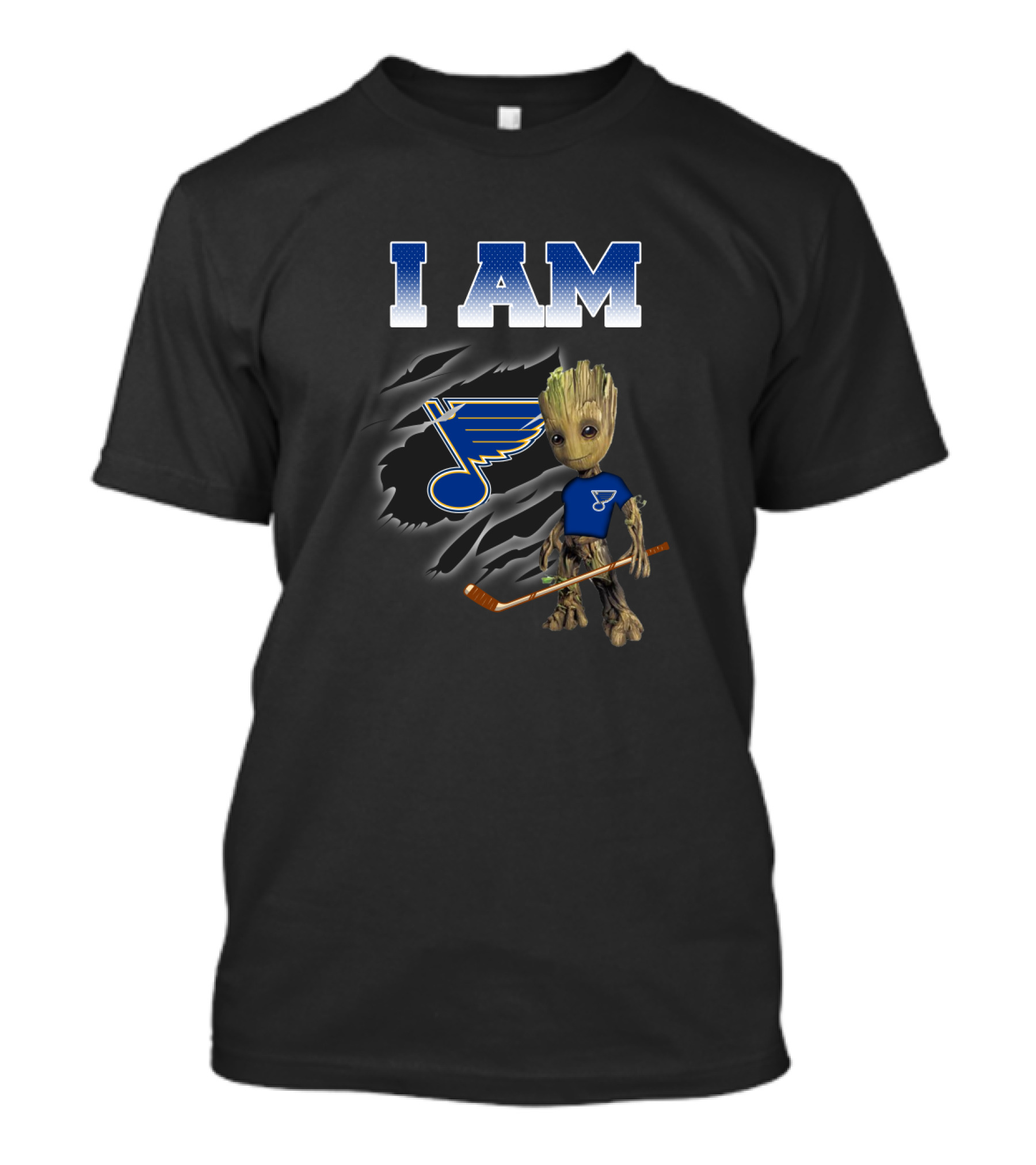 I Am St. Louis Blues Groot Hockey Fan T-Shirt