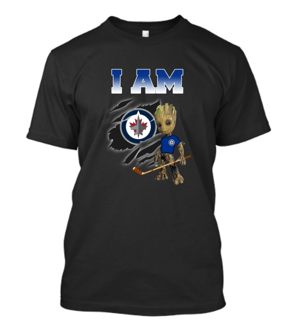 I Am Winnipeg Jets Groot Hockey Fan T-Shirt