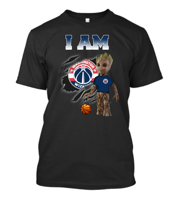 I Am Washington Wizards Groot Basketball T-Shirt