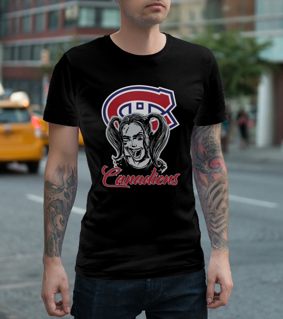 Harley Quinn Montreal Canadiens Logo Canadiens T-Shirt