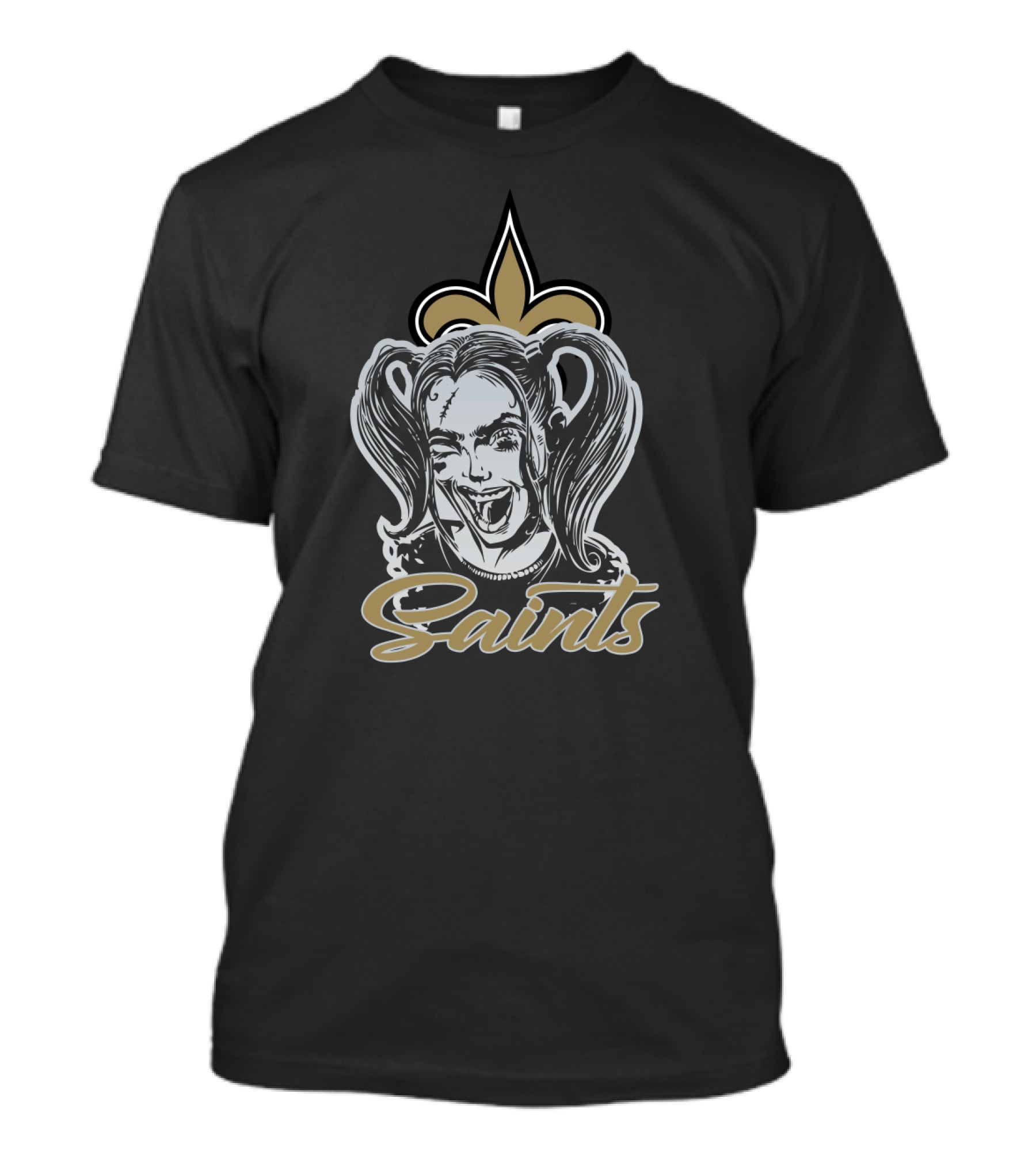 Harley Quinn Saints Fleur-De-Lis T-Shirt
