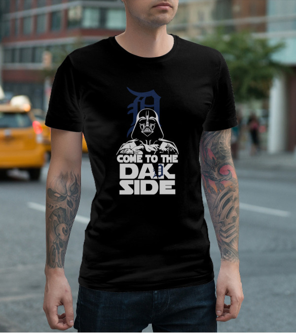 Come To The Dark Side Darth Vader Detroit Tigers Fans T-Shirt