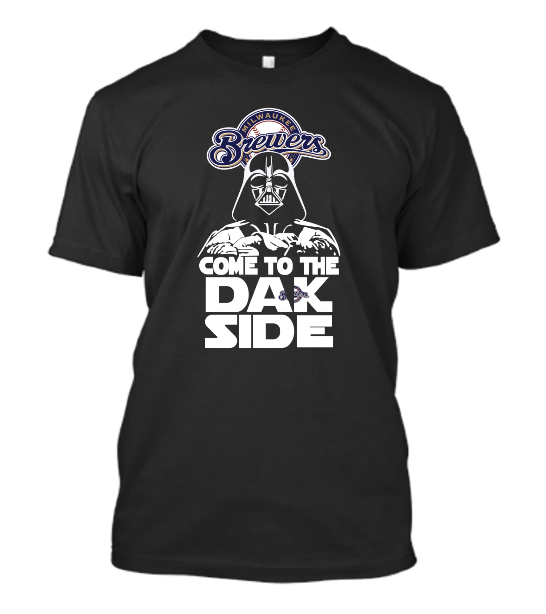 Milwaukee Brewers Come To The Dark Side Darth Vader Fans T-Shirt