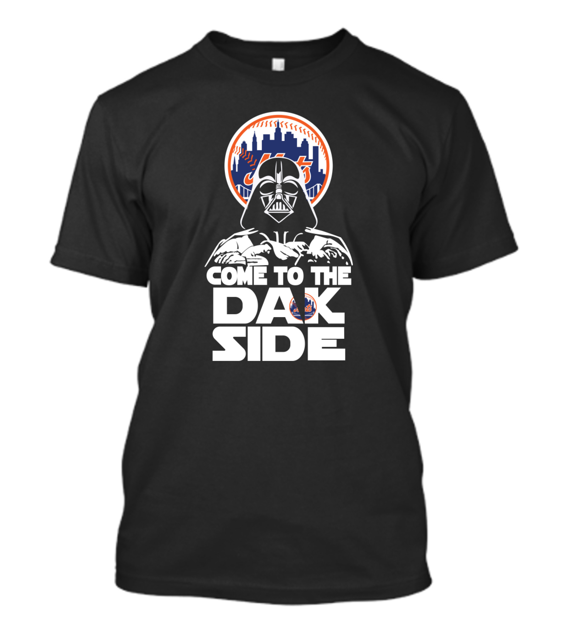 Come To The New York Mets Dark Side Darth Vader Fans T-Shirt