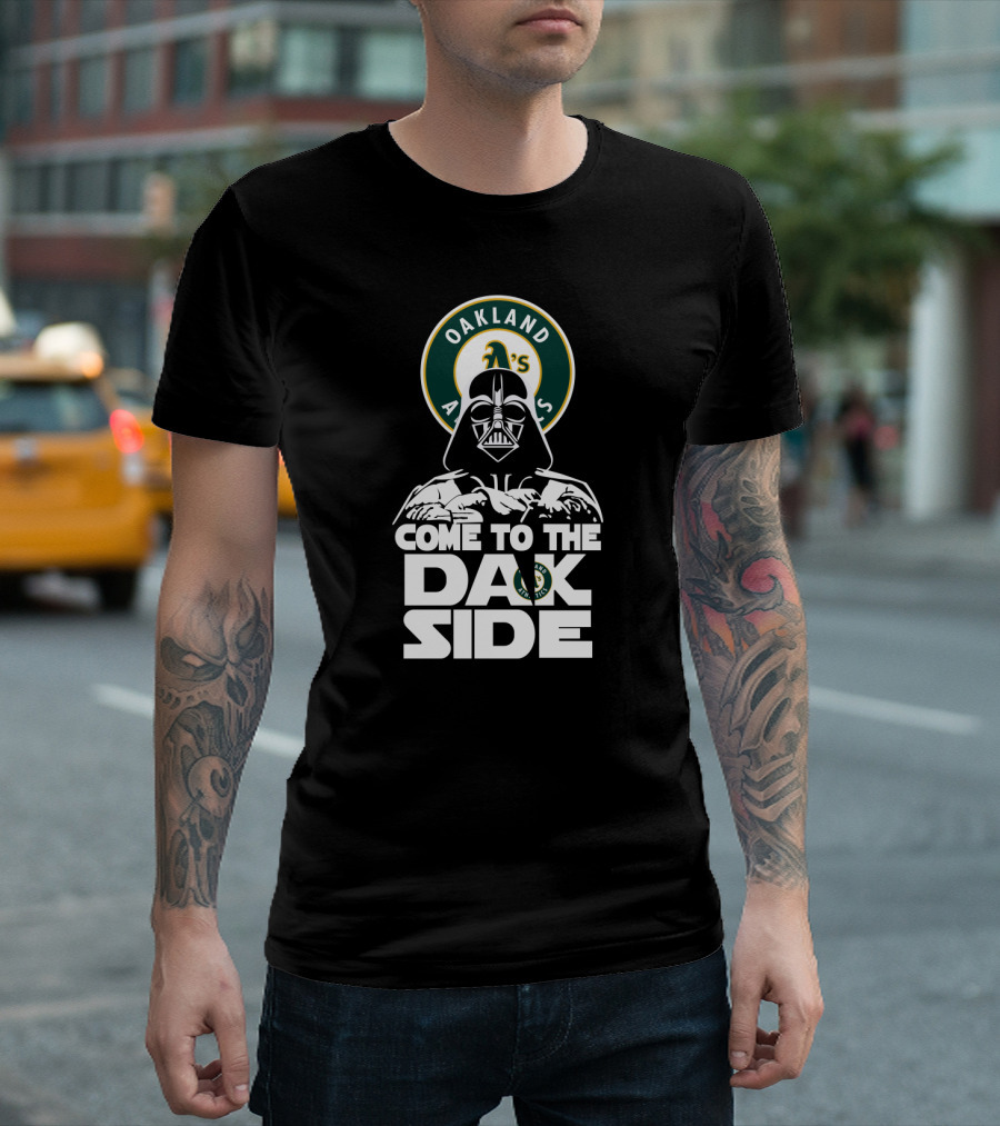 Oakland Athletics Darth Vader Come To The Dark Side T-Shirt