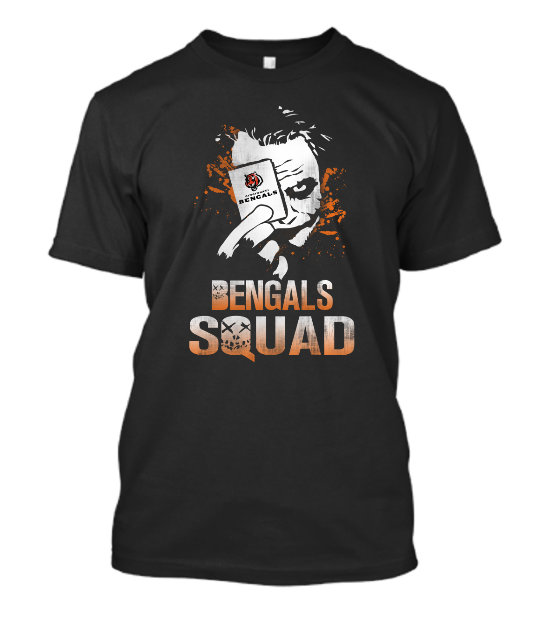 Bengals Squad Joker And Cincinnati Bengals Fans T-Shirt