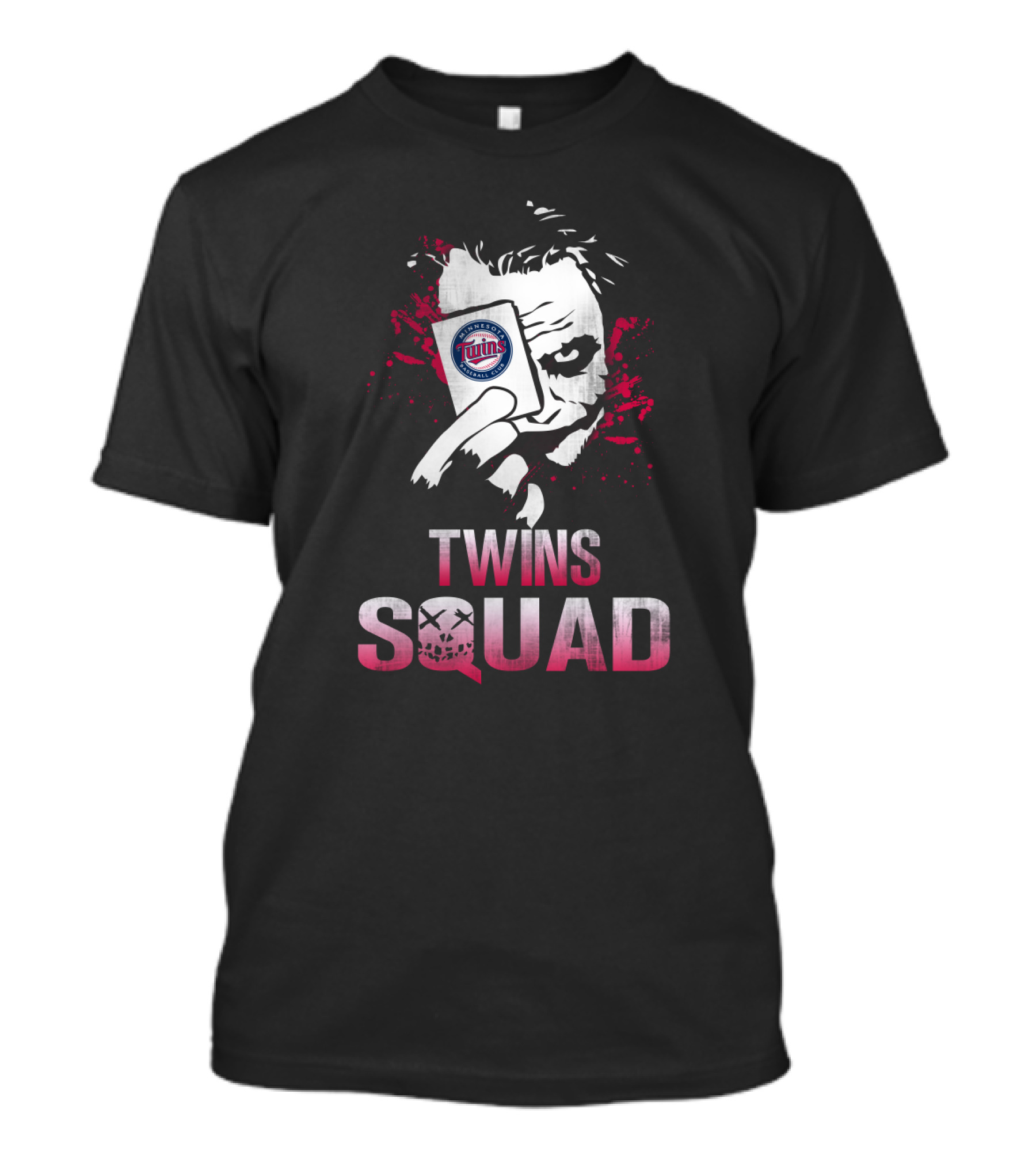 Twins Squad Joker Minnesota Twins Logo Card T-Shirt