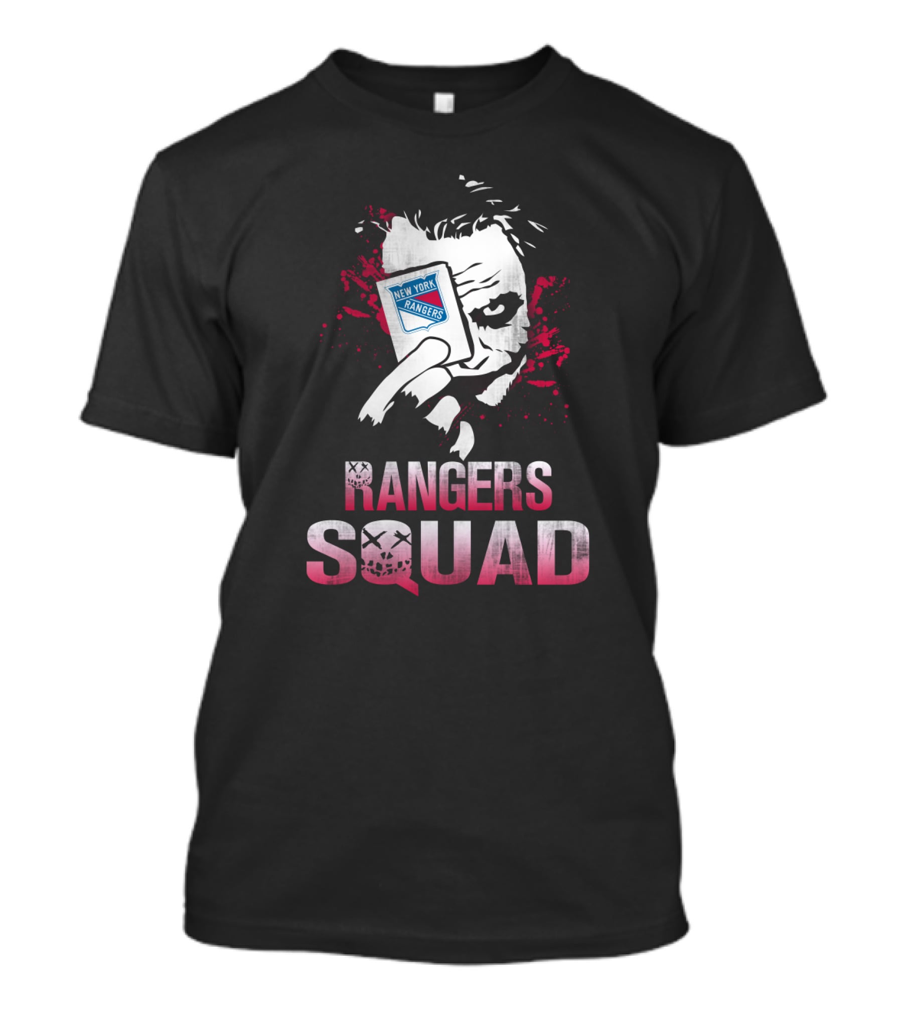 Joker Holding New York Rangers Card Rangers Squad T-Shirt