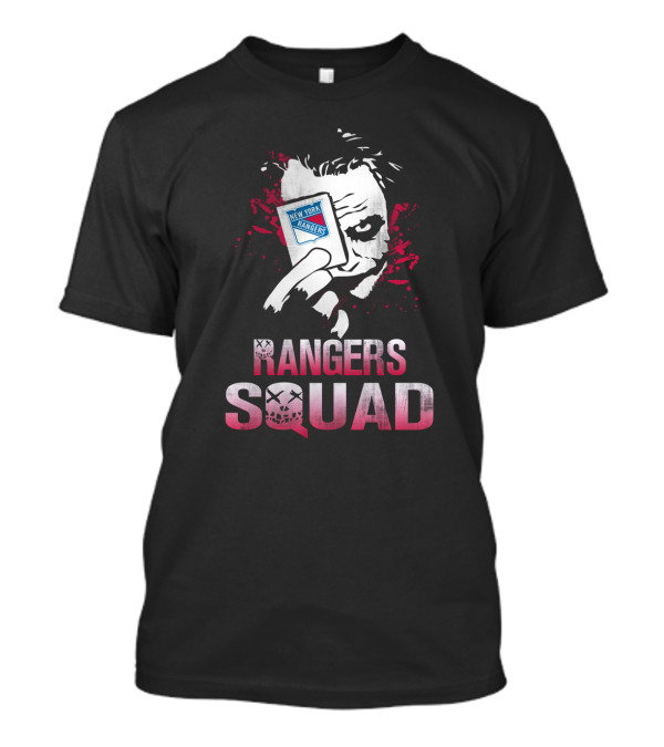 Joker Holding New York Rangers Card Rangers Squad T-Shirt