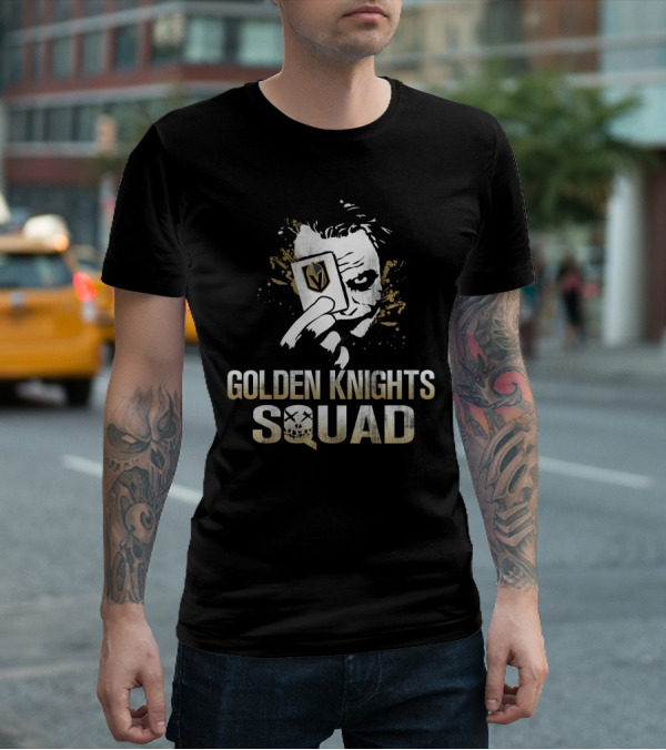 Golden Knights Squad Joker Card Face T-Shirt