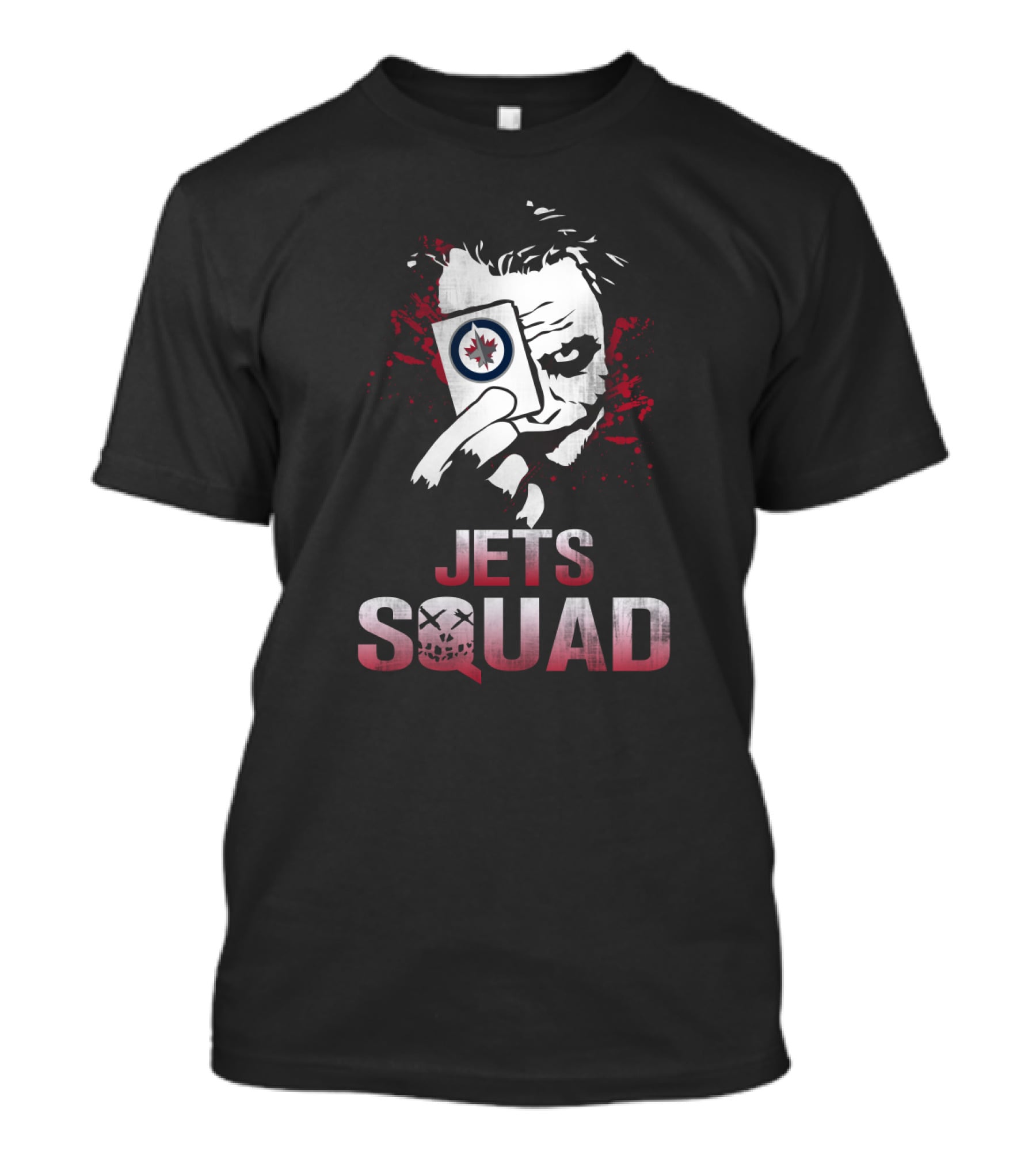 Joker Holding Winnipeg Jets Card Jets Squad T-Shirt