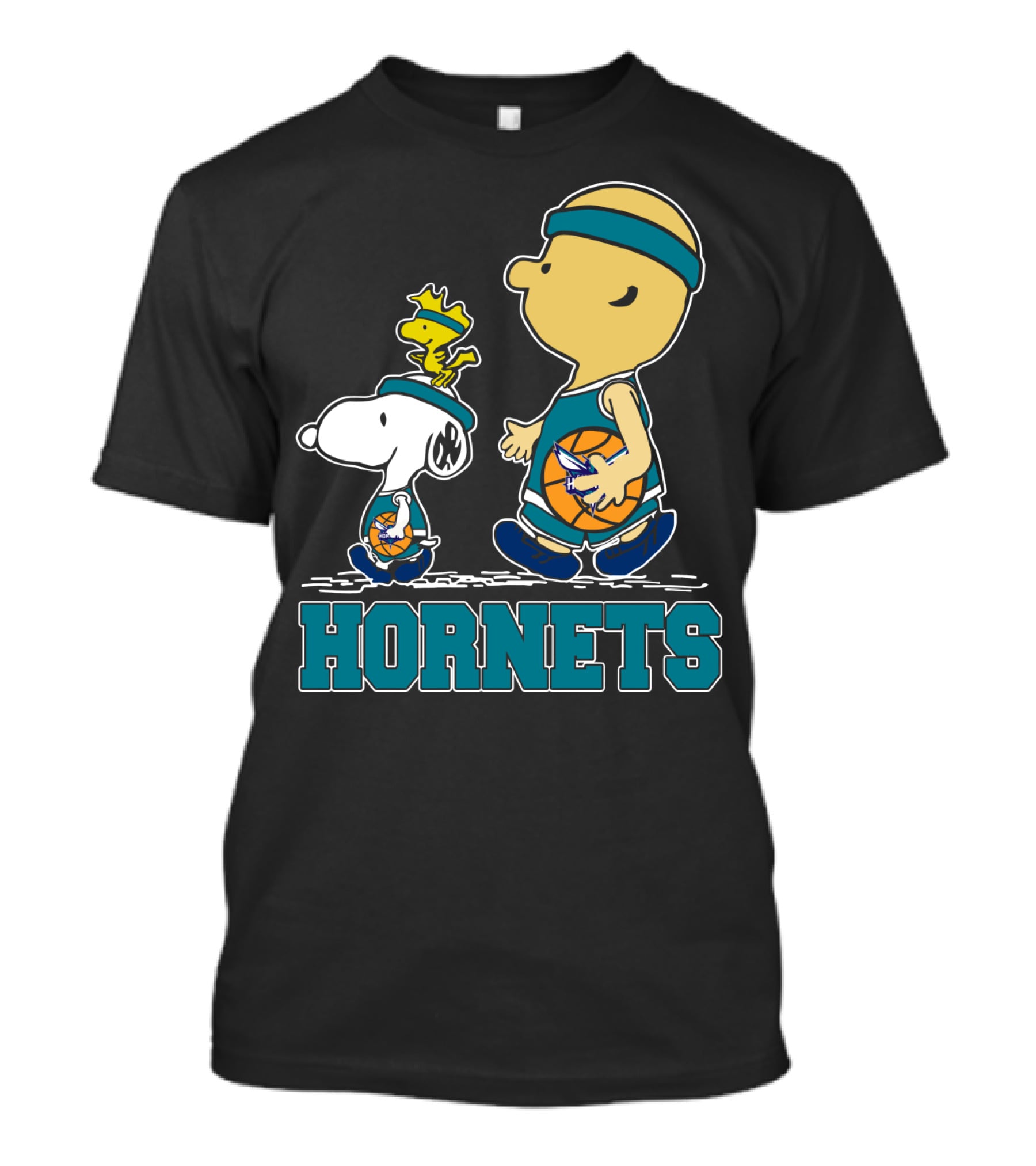 Snoopy Woodstock Basketball Hornets Fans T-Shirt