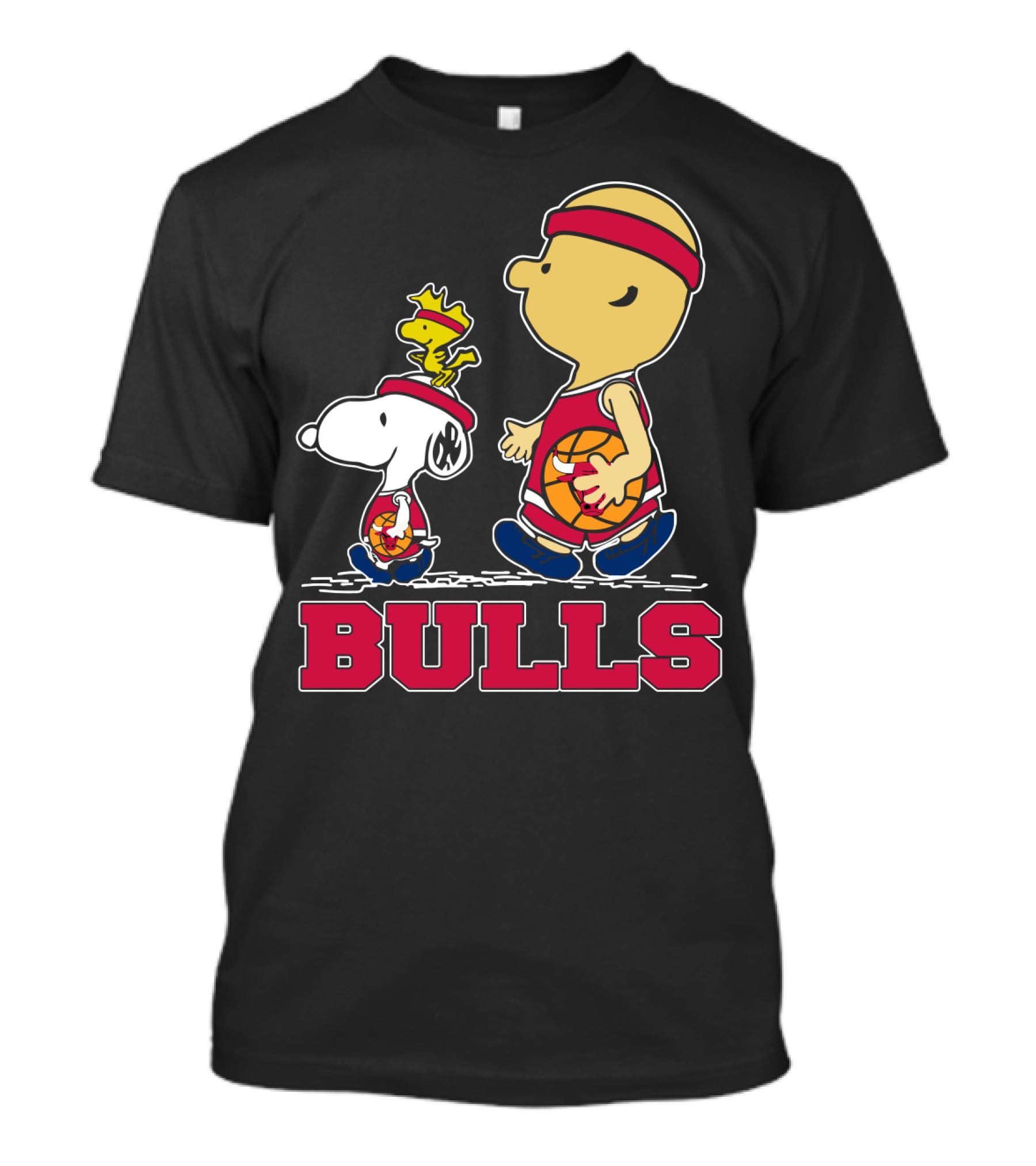 Snoopy Woodstock And Bulls Basketball Fans T-Shirt