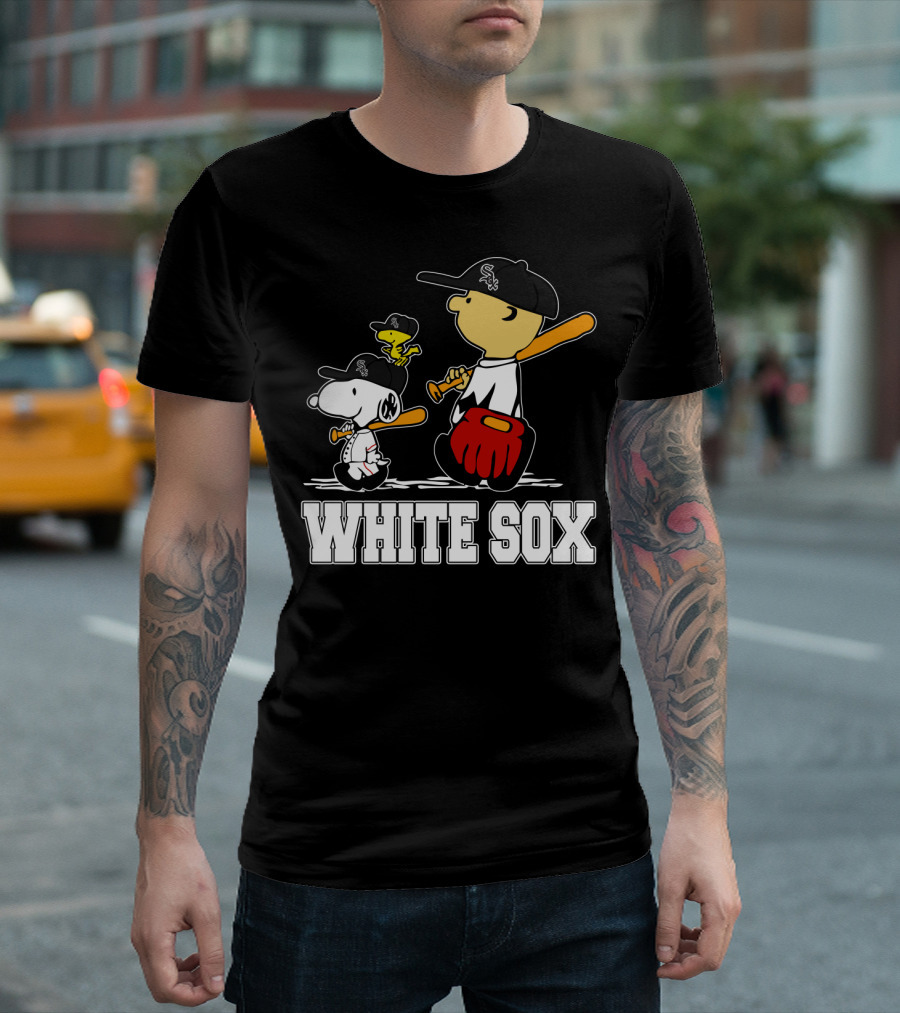 Snoopy Woodstock White Sox Fans T-Shirt