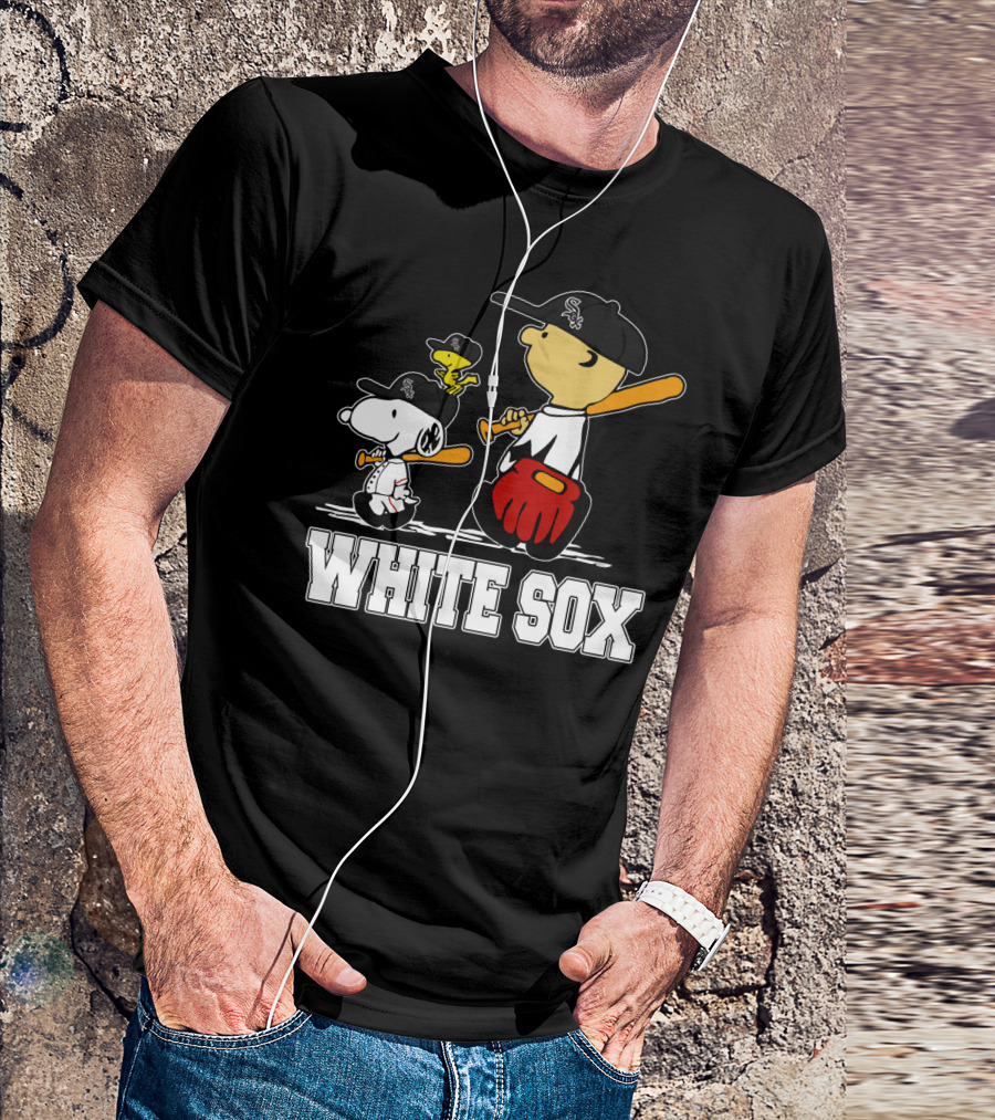 Snoopy Woodstock White Sox Fans T-Shirt