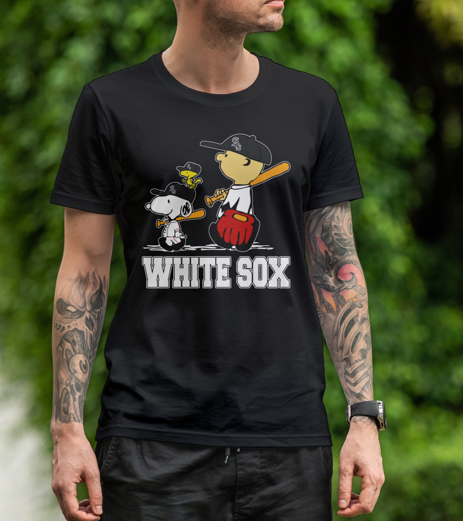 Snoopy Woodstock White Sox Fans T-Shirt
