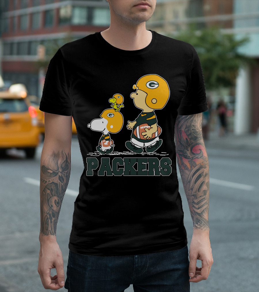 Packers Snoopy And Woodstock Football Fans T-Shirt