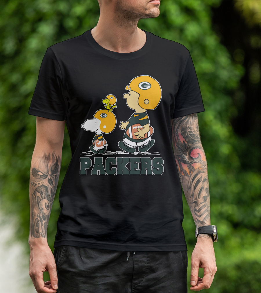 Packers Snoopy And Woodstock Football Fans T-Shirt