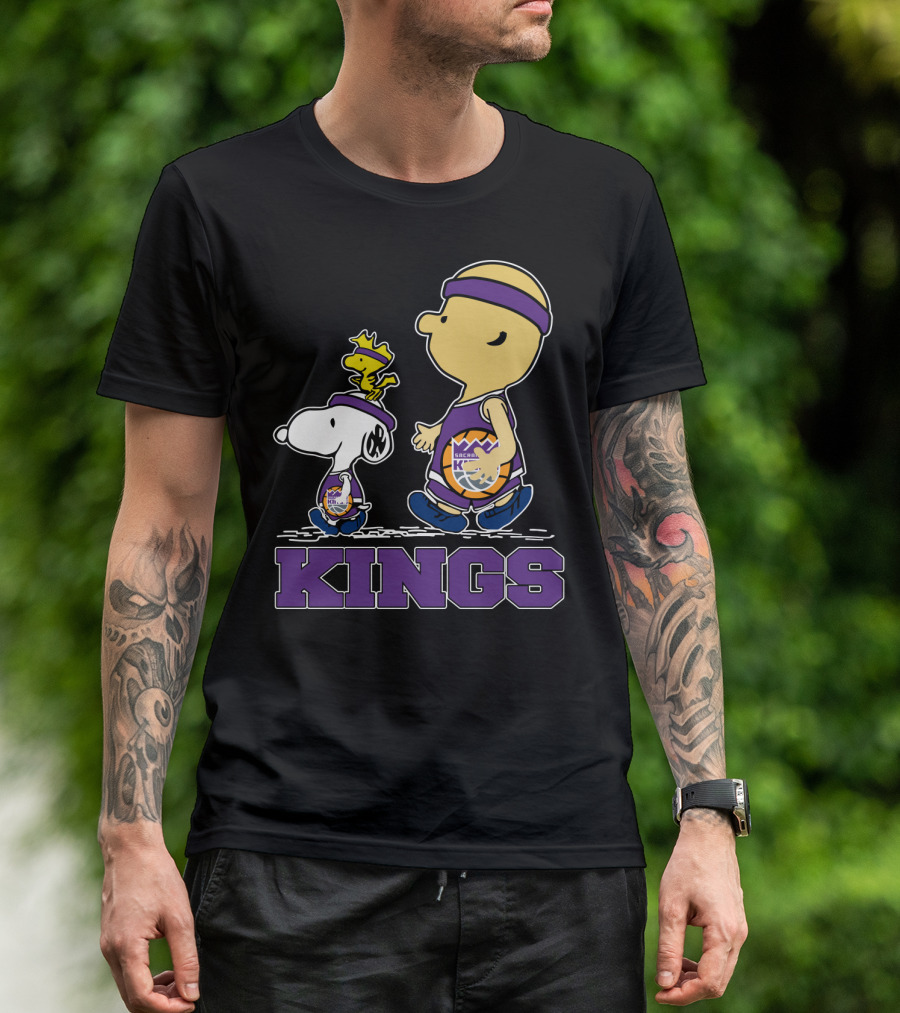 Kings Snoopy And Characters Sacramento Basketball Fans T-Shirt