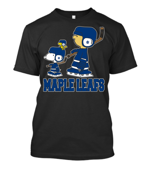 Snoopy Lucy Woodstock Toronto Maple Leafs Hockey Fans T-Shirt